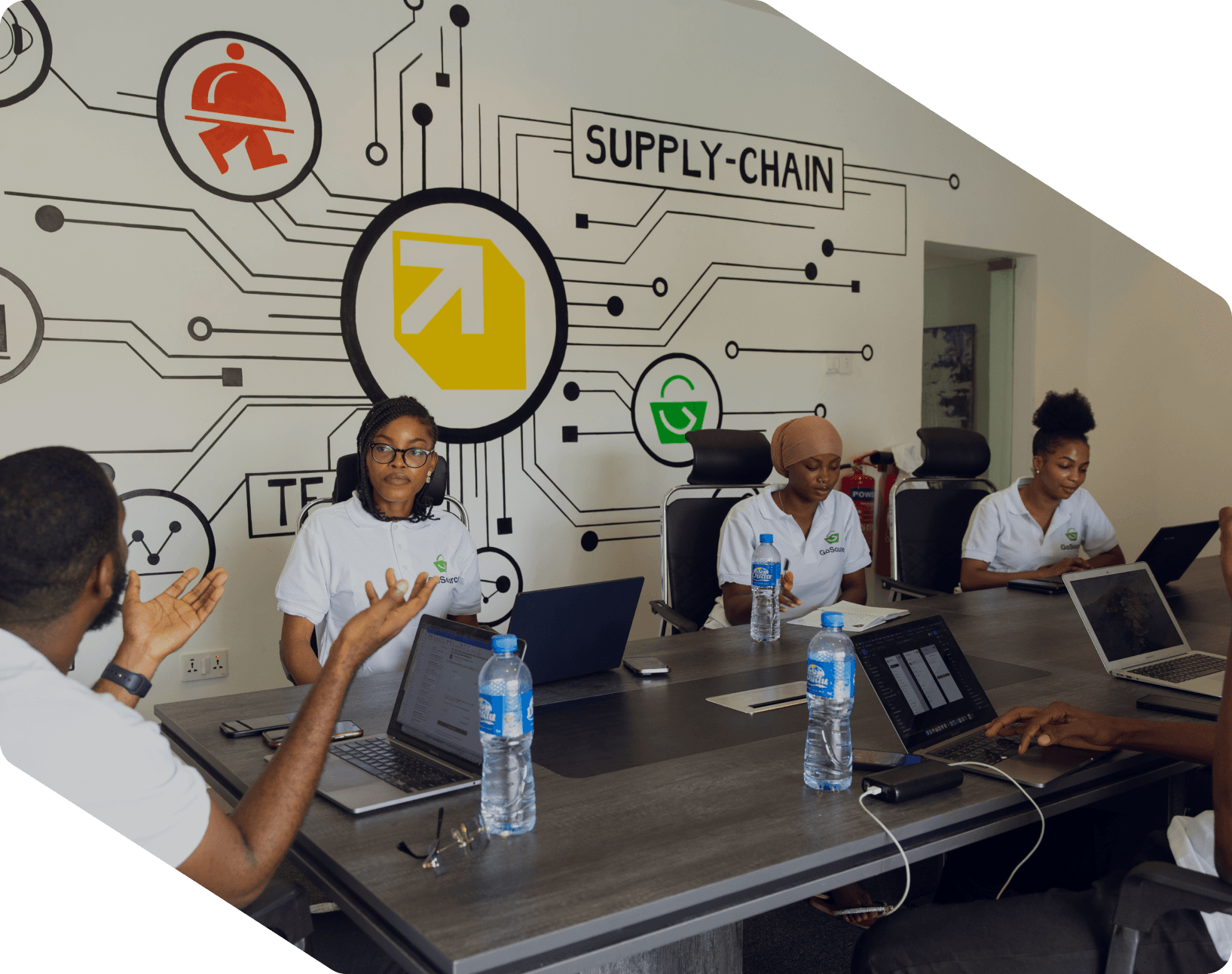 The IPC team collaborating in the Lagos office